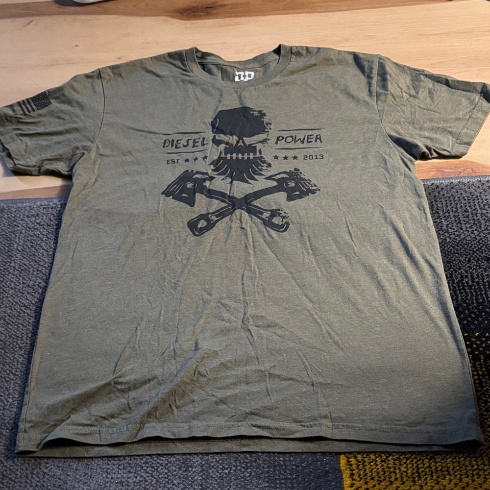 Diesel Power Men's Green T-Shirt